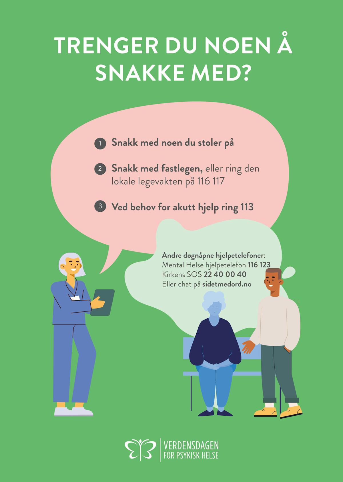 Plakat noen a snakke med bokmal 1