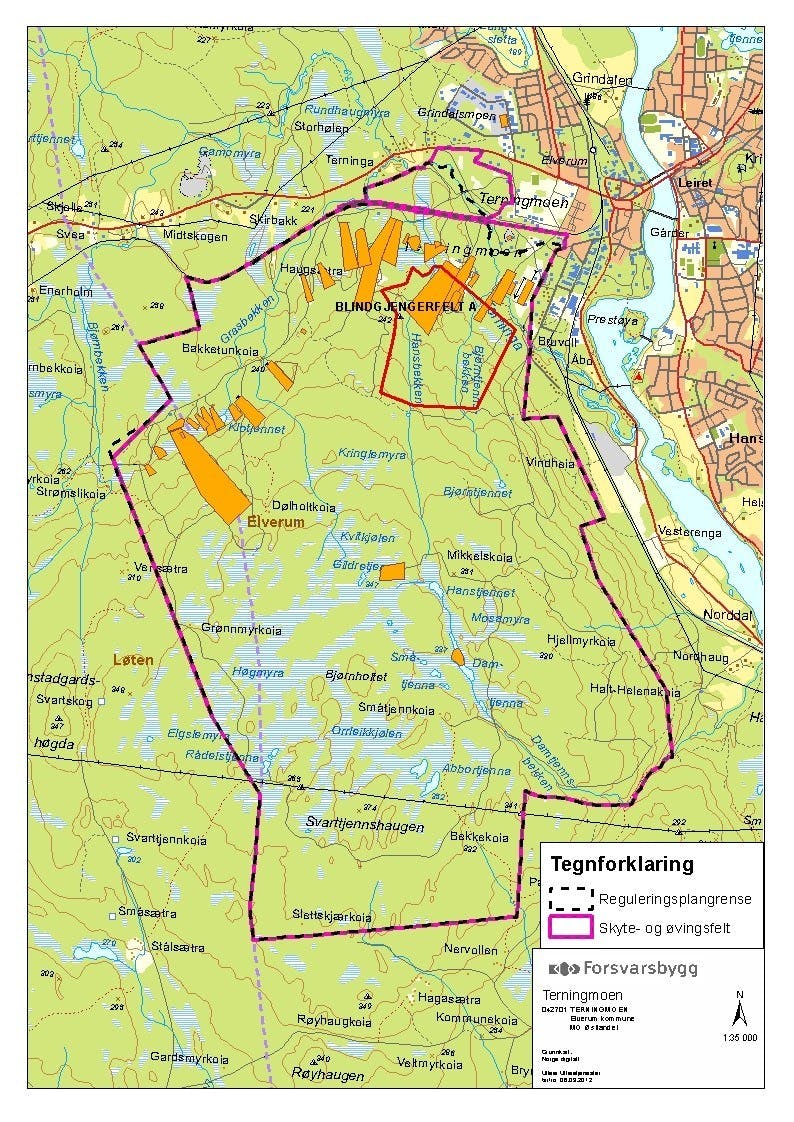 Vedtatt Omradeplan For Terningmoen Skyte Og Elverum Kommune