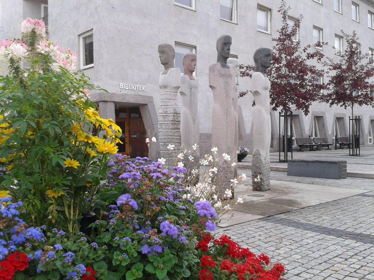 Bibliotek inngang