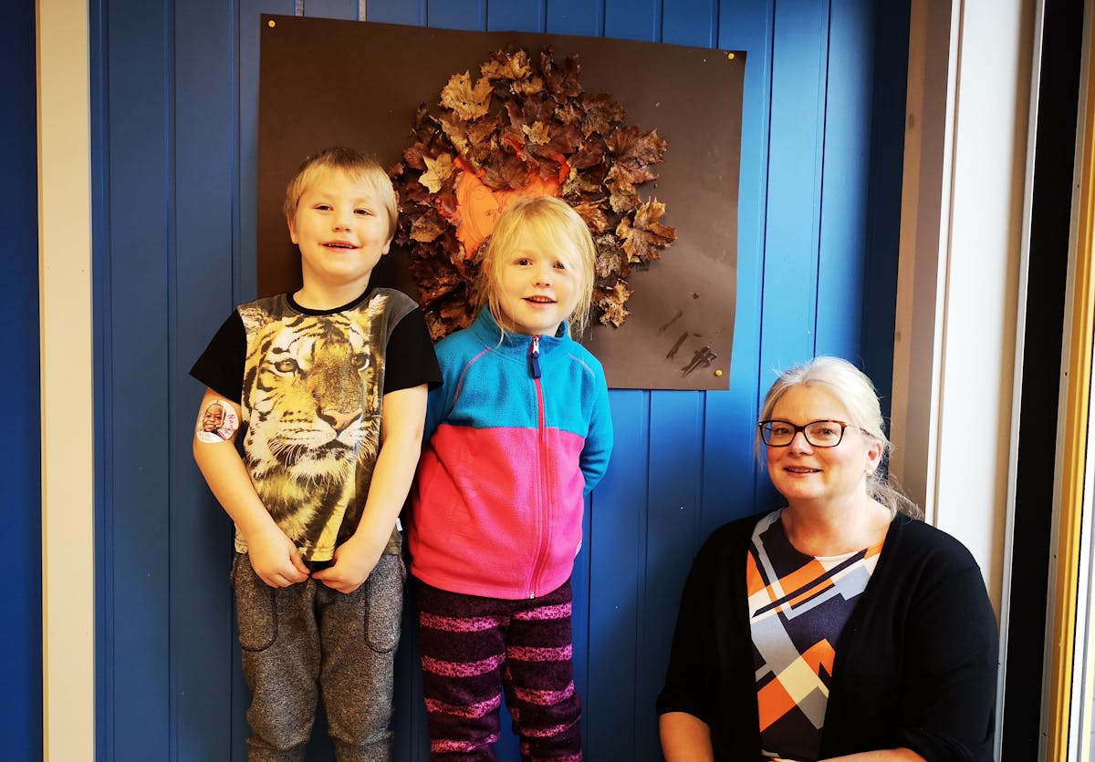 Signe, Lucas og Turid Strand